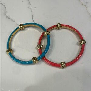 Lilly Pulitzer Blue and Pink Bracelets